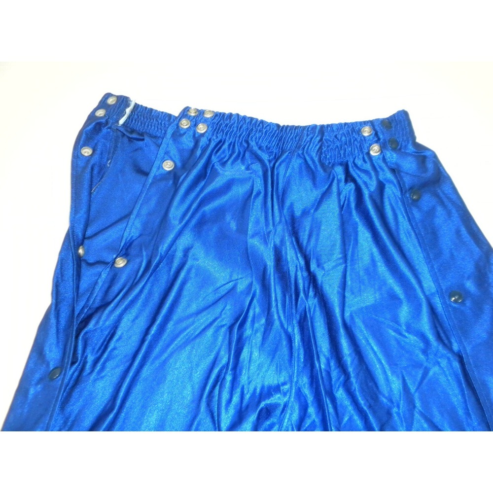 Delong Pants Mens 20 Blue Basketball Break Away Snap Warm‎ Up Track Vintage USA - Picture 5 of 13
